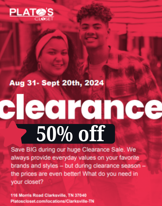 50% off Clearance